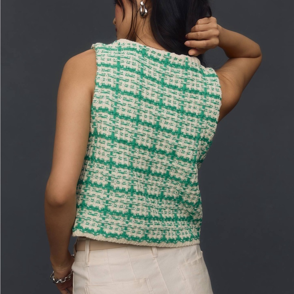 Anthropologie Tweed Sweater Vest - Picture 2 of 7